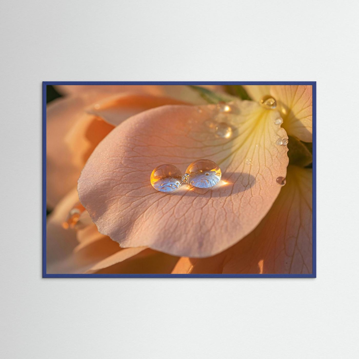 Wandbild Verschmolzen im Abendlicht - Raumansicht und Details