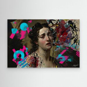 Leinwandbild: Fragmente der verlorenen Schwermut – Kunstwerk für modernes Wohnen