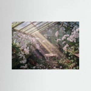 Leinwandbild: Verwunschenes Licht der Stille – Kunstwerk für modernes Wohnen