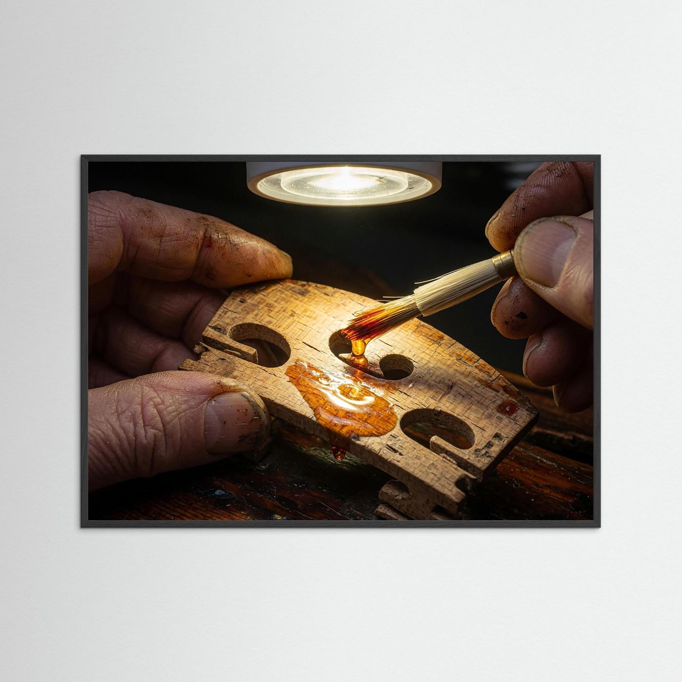 Wandbild Resonanz - Raumansicht und Details