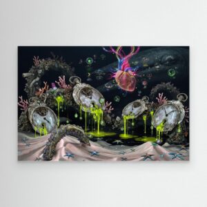 Leinwandbild: Verfallende Chroniken des Tiefseegottes – Kunstwerk für modernes Wohnen