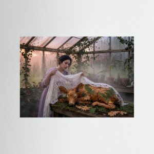 Leinwandbild: Ein Schleier für den Wald – Kunstwerk für modernes Wohnen