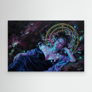 Leinwandbild: Tiefsee-Chor der schimmernden Nacht – Kunstwerk für modernes Wohnen