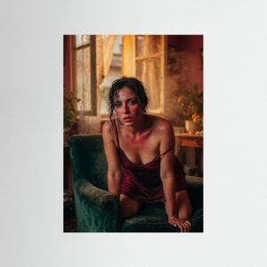 Fine-Art Fotografie: Glutspur auf samtenem Grund – Hochwertiger Kunstdruck