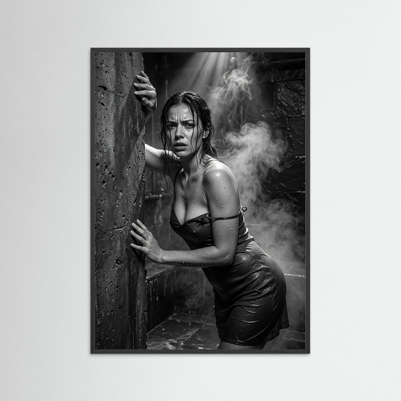 Fotografie Obsidian und erhitzte Haut - Raumansicht und Details
