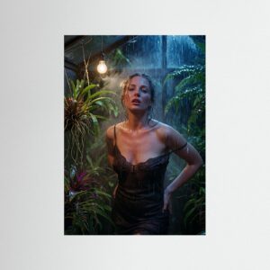 Fine-Art Fotografie: Glut unter nassem Glas – Hochwertiger Kunstdruck