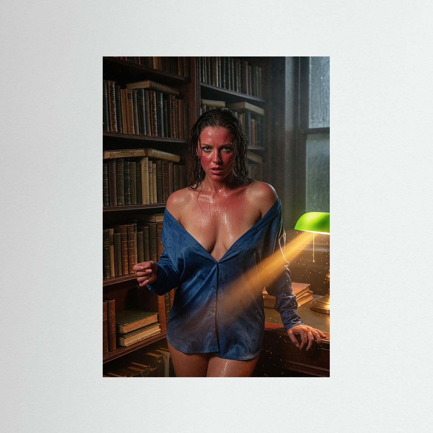 Fine-Art Fotografie: Fieberhafte Zeilen im Dunkeln – Hochwertiger Kunstdruck