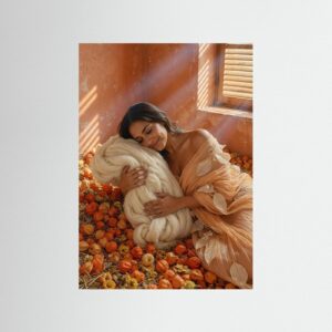 Leinwandbild: Membranen aus Ambra – Kunstwerk für modernes Wohnen