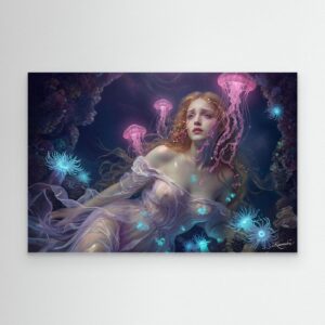 Leinwandbild: Marilyns phosphoreszierendes Tiefsee-Boudoir – Kunstwerk für modernes Wohnen