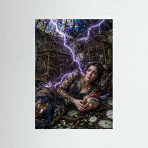 Leinwandbild: Chronik einer vernarbten Bindung – Kunstwerk für modernes Wohnen
