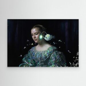Leinwandbild: Grace im Abgrund der Gezeiten – Kunstwerk für modernes Wohnen