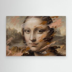Leinwandbild: Versunkene Vernunft im Farbrausch – Kunstwerk für modernes Wohnen