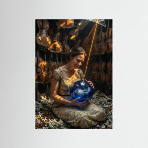 Leinwandbild: Resonanz der bleichen Fragmente – Kunstwerk für modernes Wohnen