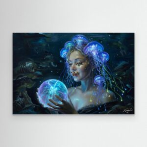 Leinwandbild: Monroe im abyssalen Glanz – Kunstwerk für modernes Wohnen