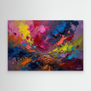 Leinwandbild: Meine Emotionen – Kunstwerk für modernes Wohnen
