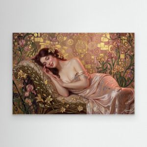 Leinwandbild: Verwobene Ranken der Nacht – Kunstwerk für modernes Wohnen