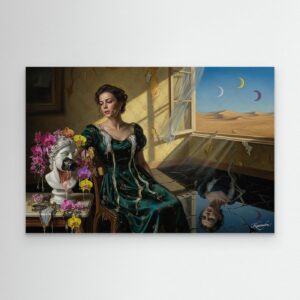 Leinwandbild: Natalias schmelzende Film-Illusion – Kunstwerk für modernes Wohnen