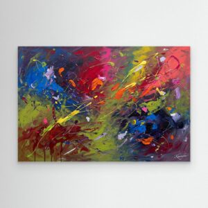 Leinwandbild: Eruption des verborgenen Lichts – Kunstwerk für modernes Wohnen