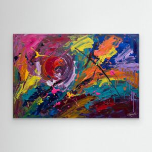 Leinwandbild: Sturm der Hoffnung – Kunstwerk für modernes Wohnen