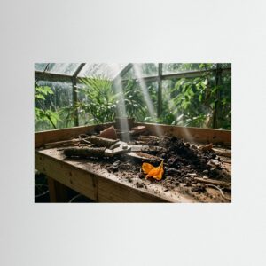 Leinwandbild: Erde an den Fingernägeln – Kunstwerk für modernes Wohnen