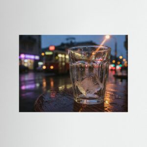 Leinwandbild: Tautropfen auf flüssigem Licht – Kunstwerk für modernes Wohnen