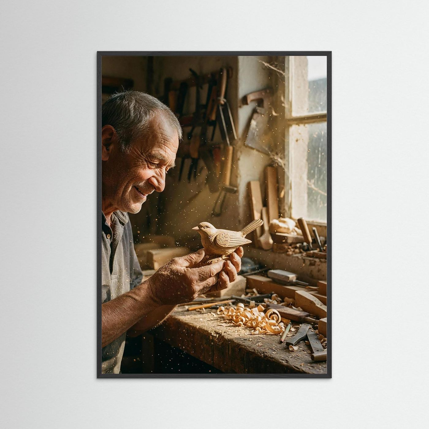 Wandbild Aus Sägemehl und Sehnsucht - Raumansicht und Details