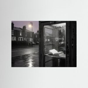 Leinwandbild: Verlorenes Licht im Regen – Kunstwerk für modernes Wohnen