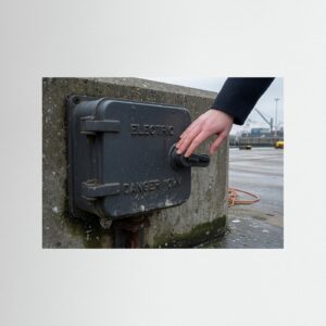 Fine-Art Fotografie: Kalter Beton am Kai – Hochwertiger Kunstdruck