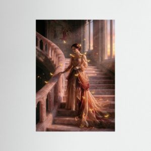 Fine-Art Fotografie: Symphonie aus Rosequarz und Bernstein – Hochwertiger Kunstdruck