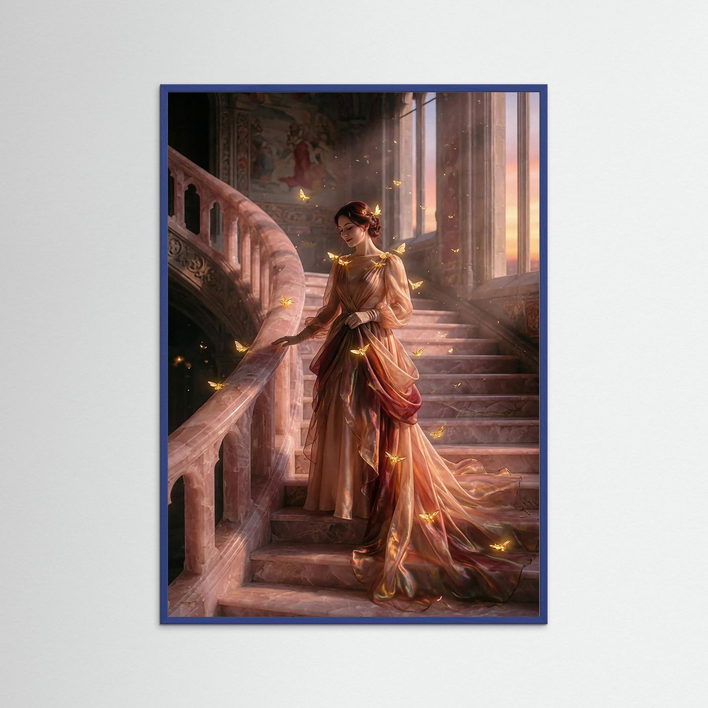 Fotografie Symphonie aus Rosequarz und Bernstein - Raumansicht und Details