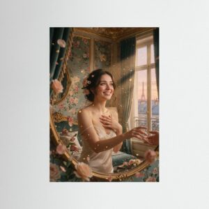 Fine-Art Fotografie: Vergoldete Ekstase über Paris – Hochwertiger Kunstdruck