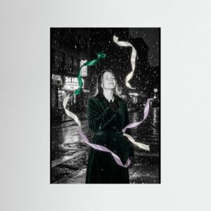Fine-Art Fotografie: Mitternachtssonate in Smaragd und Silber – Hochwertiger Kunstdruck