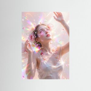 Fine-Art Fotografie: Neonfarbene Ekstase im Lichtmeer – Hochwertiger Kunstdruck