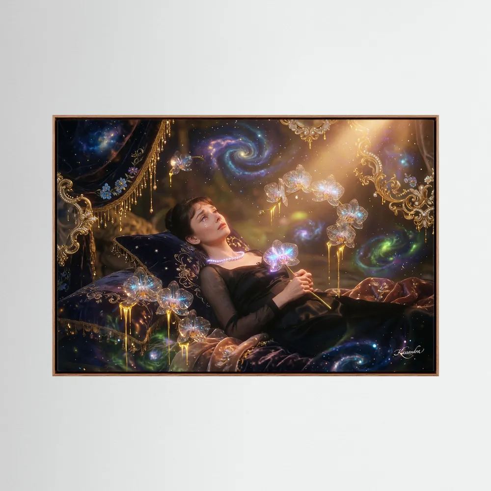 Wandbild Verwunschenes Gold der ewigen Hingabe - Raumansicht und Details