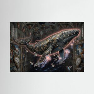 Leinwandbild: Die Kathedrale des flüssigen Silbers – Kunstwerk für modernes Wohnen