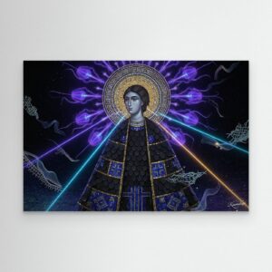 Leinwandbild: Kaiserin der abyssalen Stille – Kunstwerk für modernes Wohnen