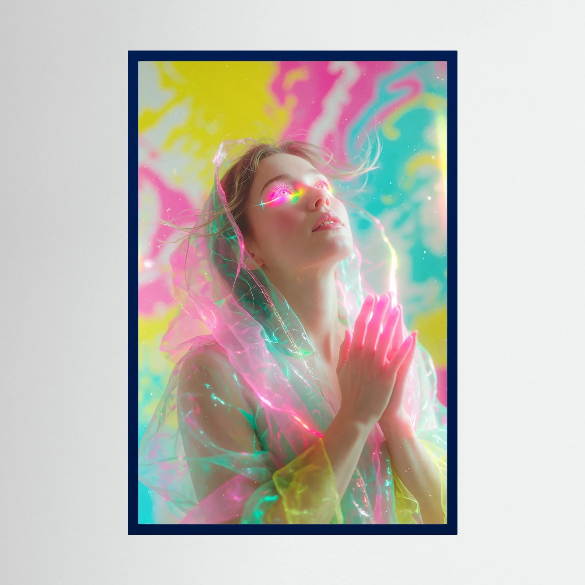 Fine-Art Fotografie: Neon-Ekstase in ätherischem Licht – Hochwertiger Kunstdruck