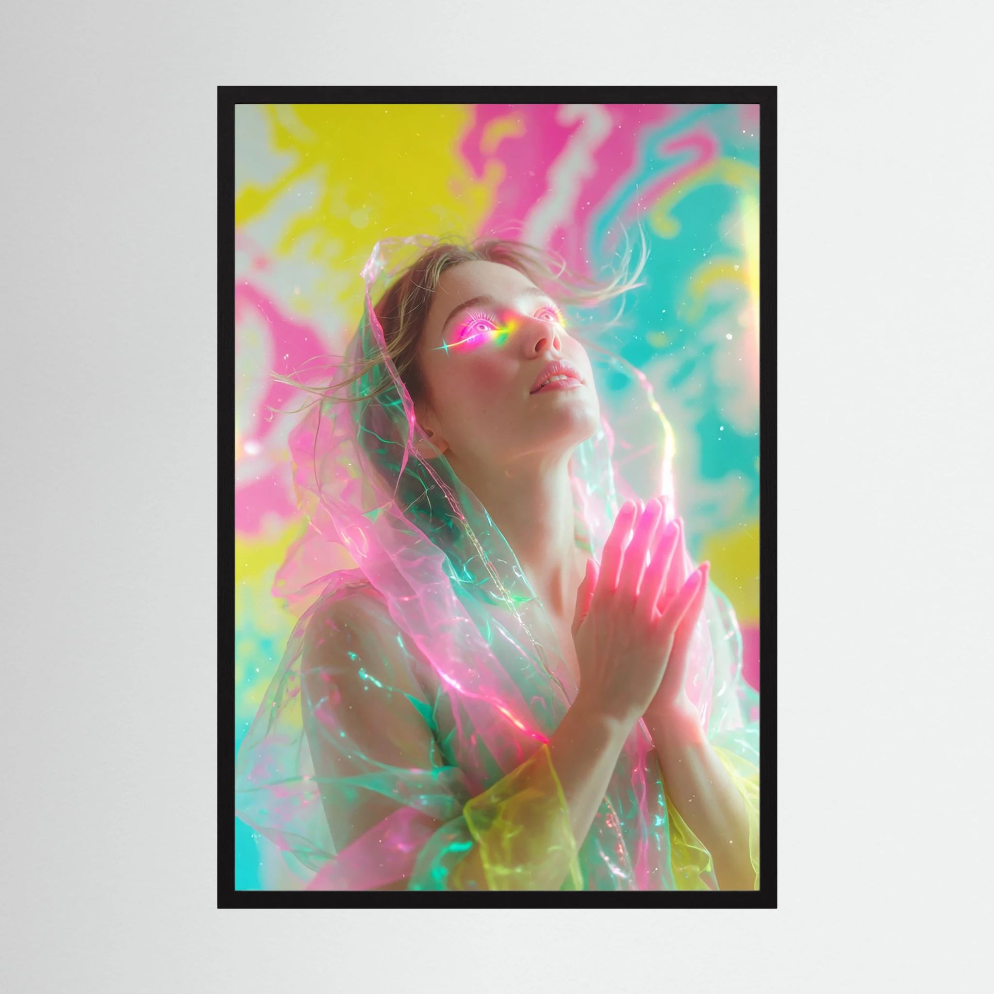 Fotografie Neon-Ekstase in ätherischem Licht - Raumansicht und Details