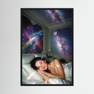 Fine-Art Fotografie: Unendlichkeit auf weißer Seide – Hochwertiger Kunstdruck