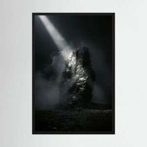 Fine-Art Fotografie: Monolith der inneren Stille – Hochwertiger Kunstdruck