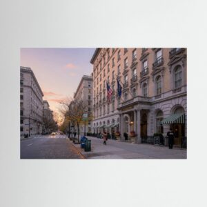 Architektur scenic street view of Hotel in New York 065919