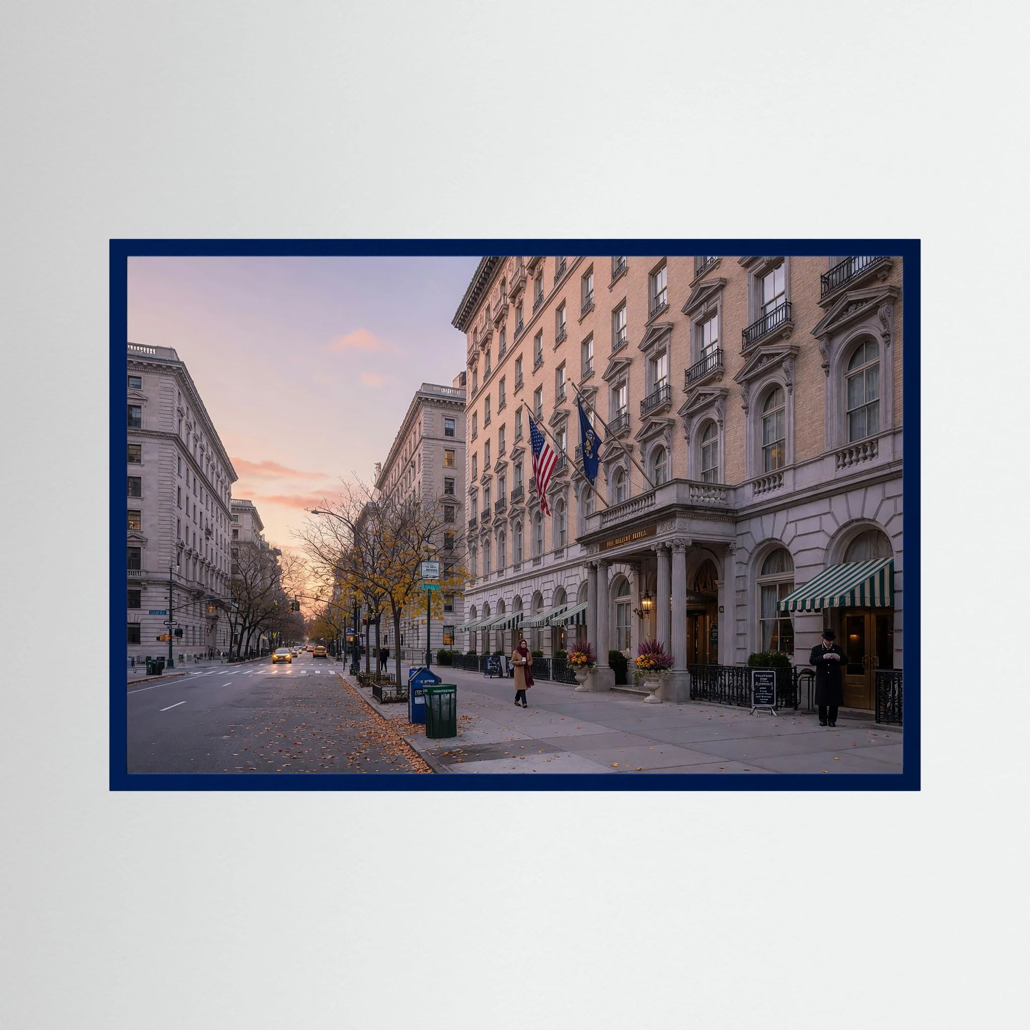 Architektur scenic street view of Hotel in New York 065919
