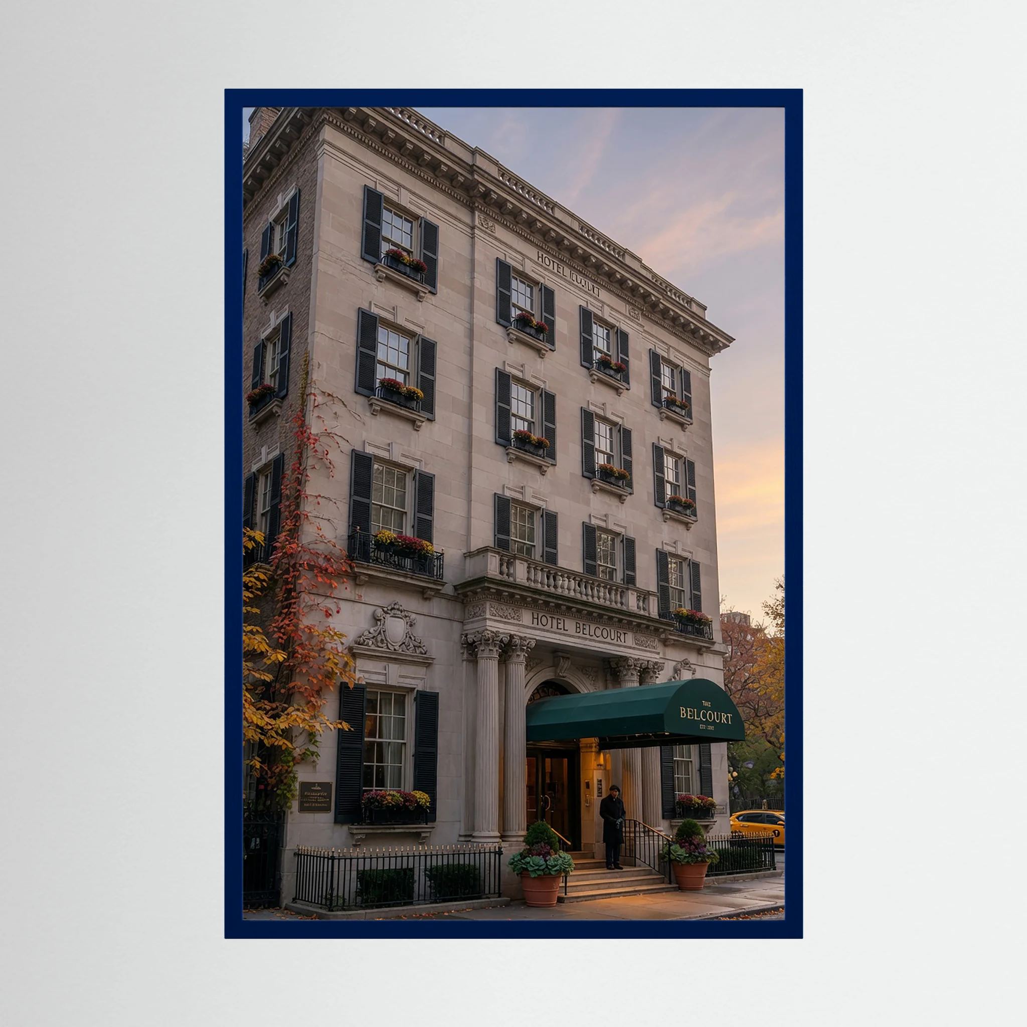 Fine-Art Fotografie: Wunderschöne lokale Architektur in Hotel in New York – Hochwertiger Kunstdruck
