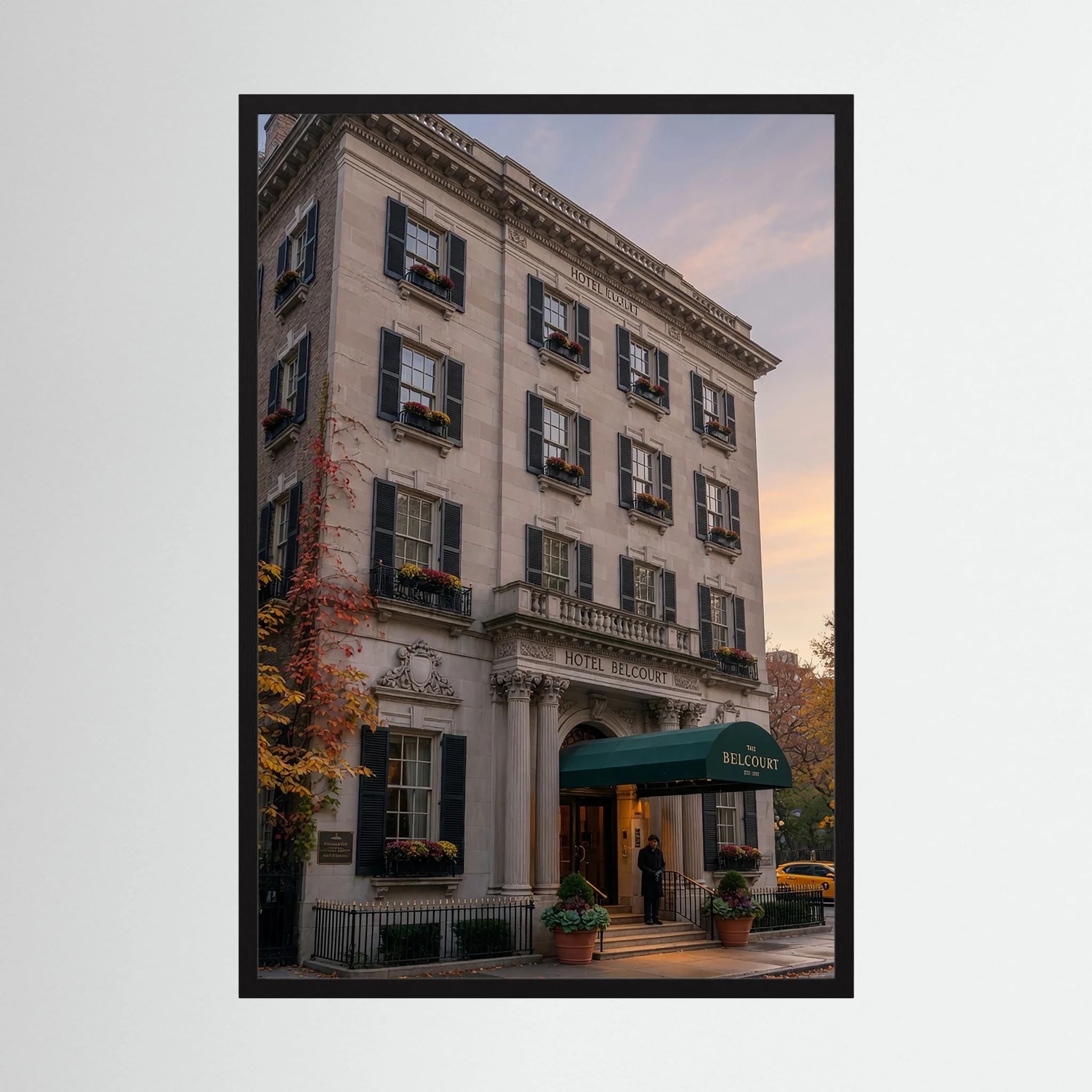 Fotografie Wunderschöne lokale Architektur in Hotel in New York - Raumansicht und Details