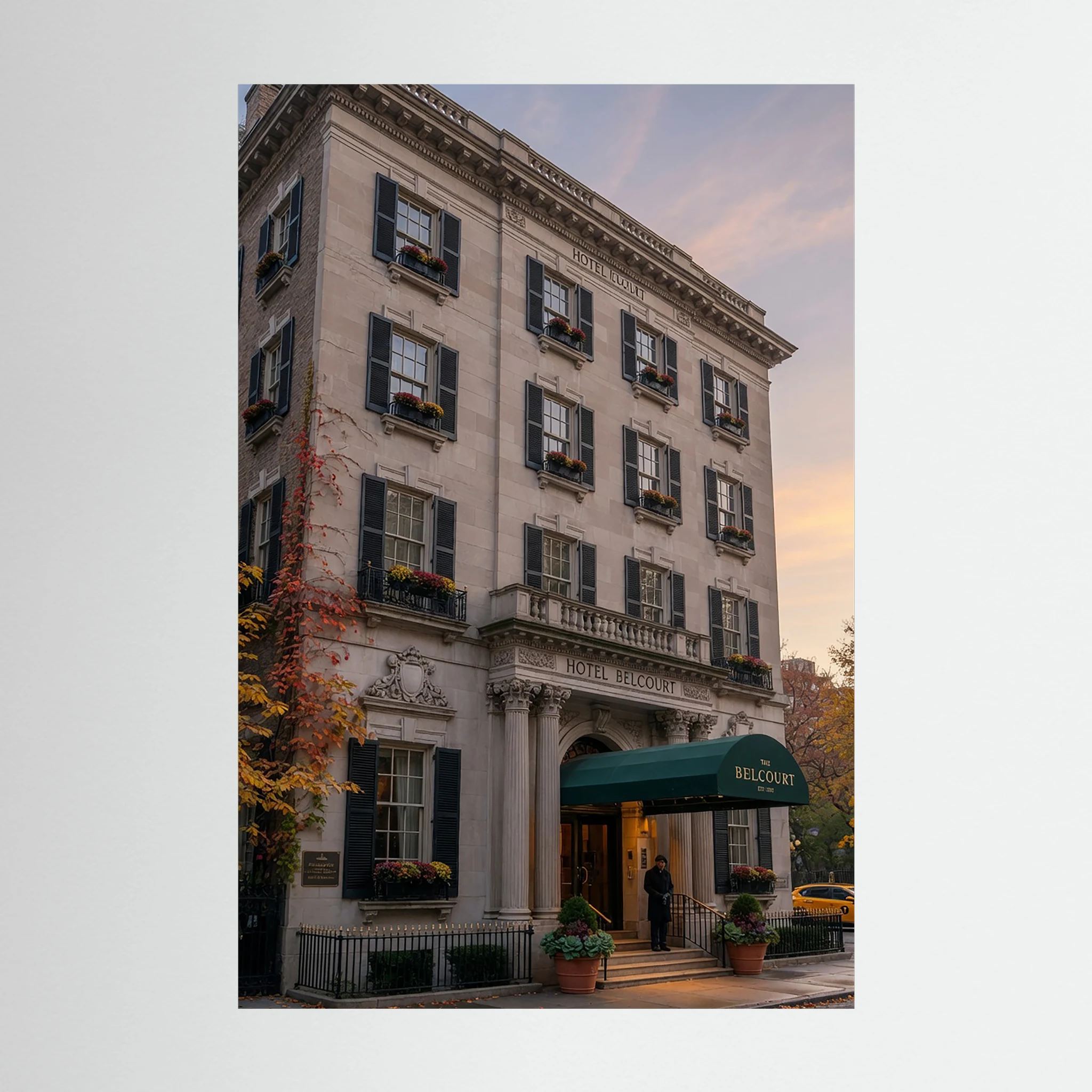Fotografie Wunderschöne lokale Architektur in Hotel in New York - Raumansicht und Details