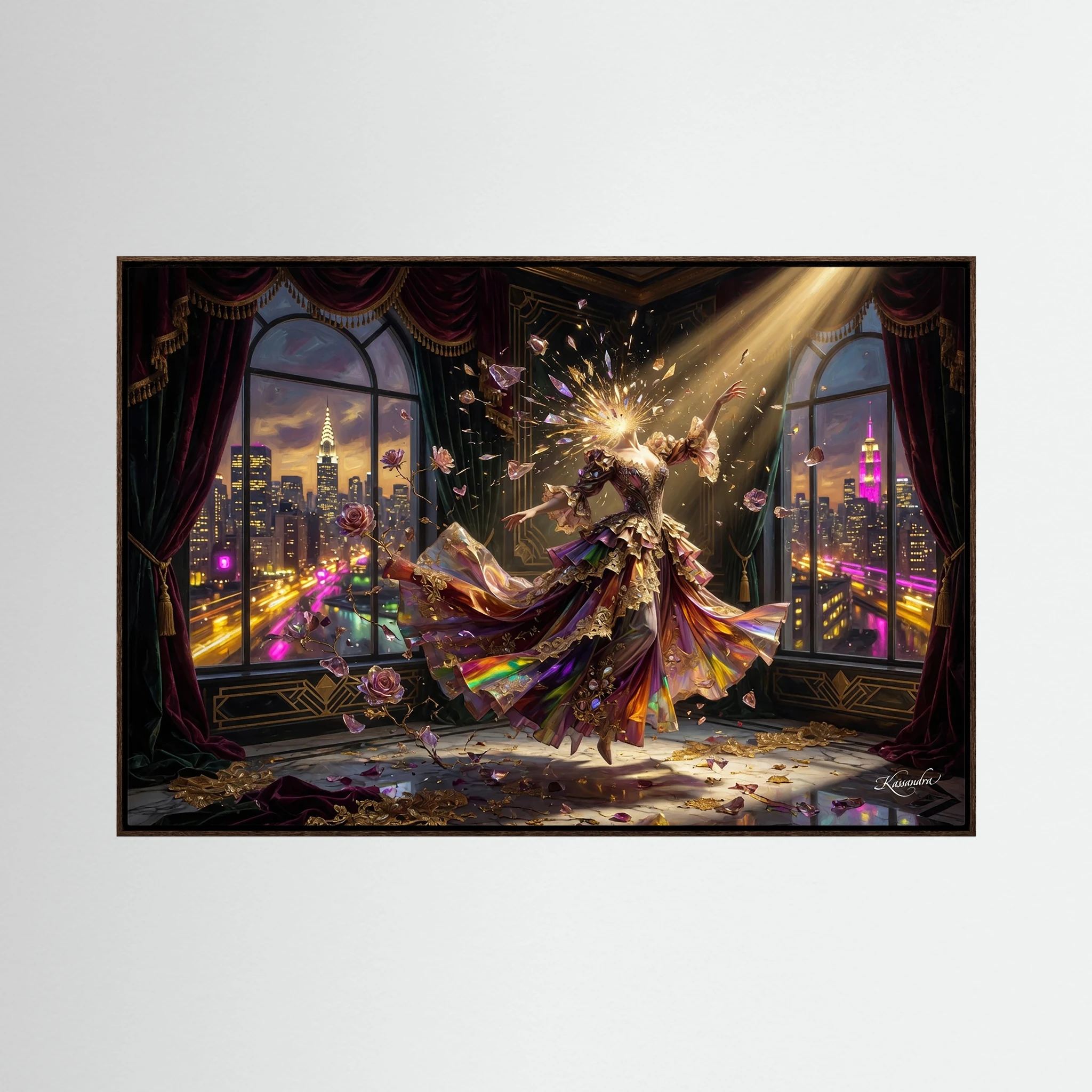 Wandbild Die Ekstase der goldenen Stunde - Raumansicht und Details