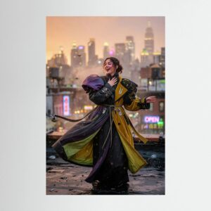 Elektrisches Herz über Manhattan