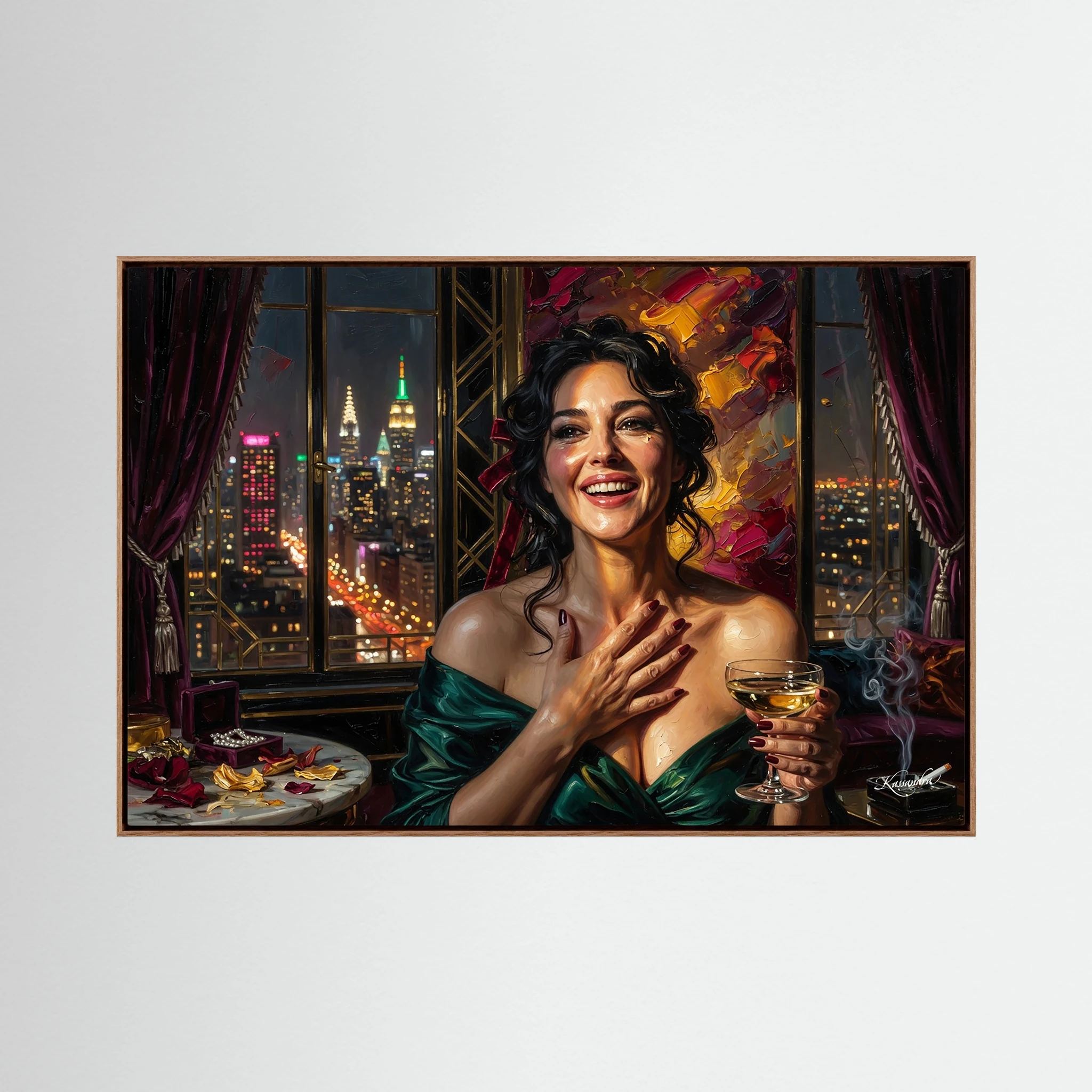 Monica in der goldenen New Yorker Ekstase