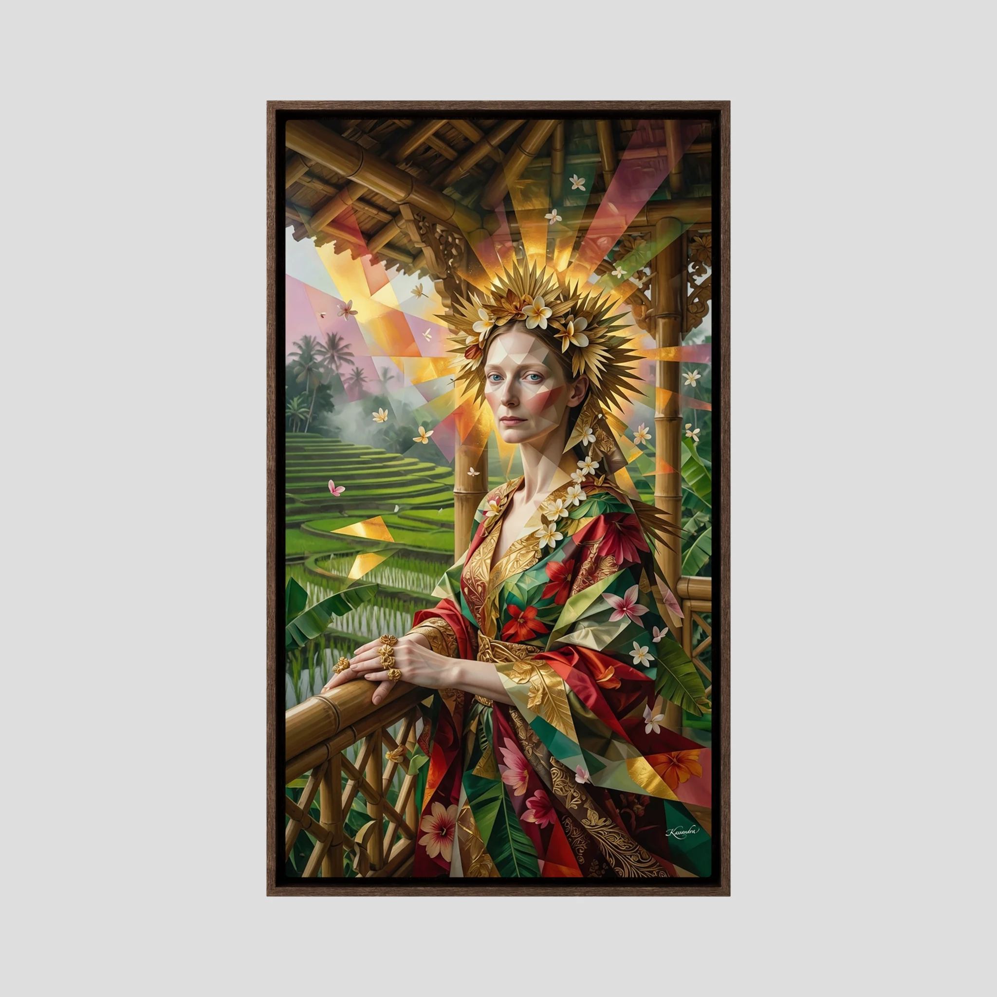 Leinwandbild: Tilda Swintons majestätische Bali-Eroberung – Kunstwerk für modernes Wohnen
