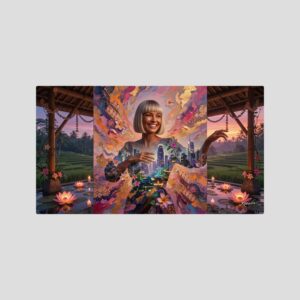 Leinwandbild: Singapur - Du bist mein Traum – Kunstwerk für modernes Wohnen